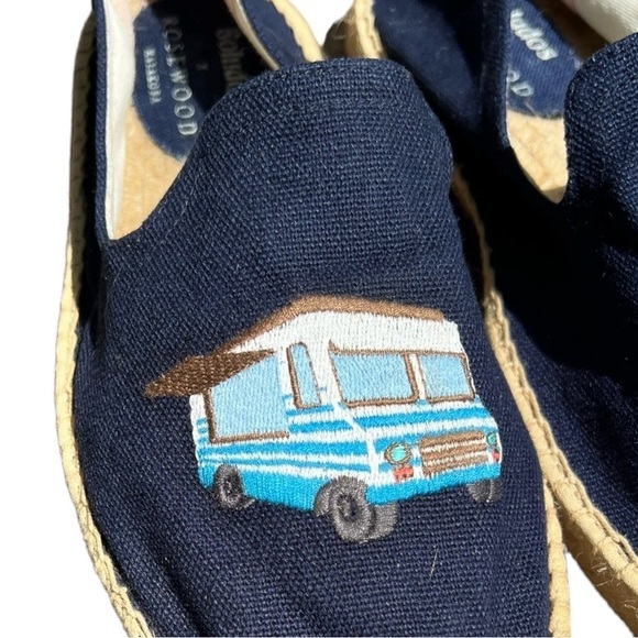 🌻NEW SOLUDOS X ROSEWOOD Aqui Me Quedo Camper Slip On Espadrille Shoes Size 9 - Picture 2 of 13